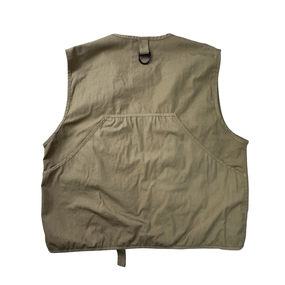 Eagle Claw S/M Fishing Vest Men Olive Green Lambskin Patch Pockets - Picture 8 of 9